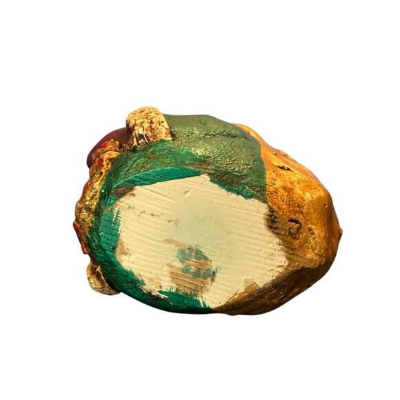 Vintage '90's Roly Poly Resin Santa Claus, Hand Painted, EUC - Picture 5 of 5